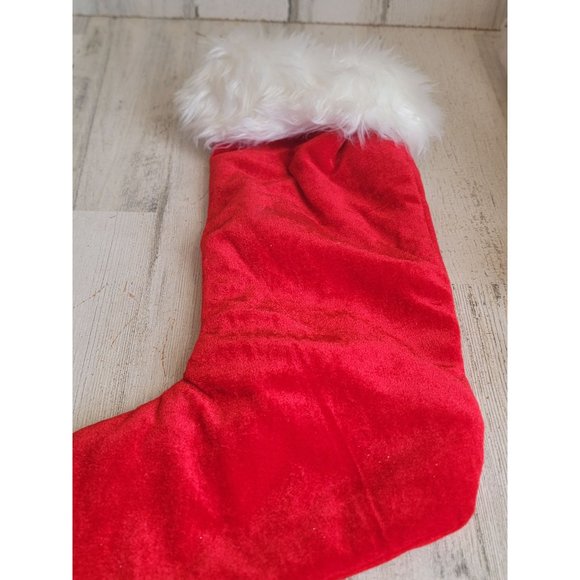 C monogram letter stocking bell plush Xmas home decor hanging - Picture 6 of 6